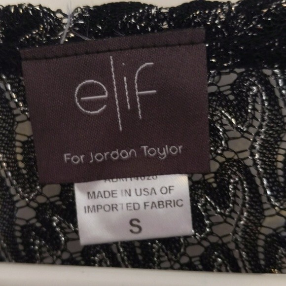 Elif for Jordan Taylor black and silver swim cover up - Small - Picture 4 of 5